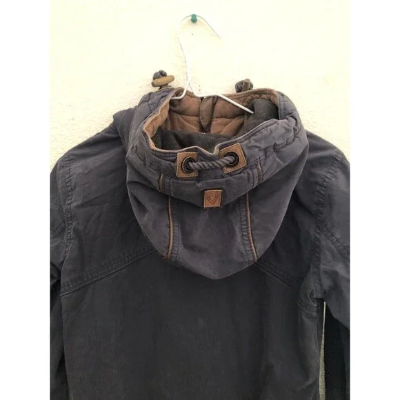 Naketano Brand New World Hooded Jacket Women’s Small Gray Full Zip Casual Hoodie - Picture 9 of 14